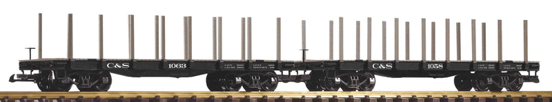 G 2er Set Rungenwagen C&S Colorado & Southern