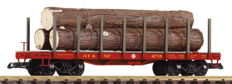 G Flachwagen mit Holzladung Santa Fe