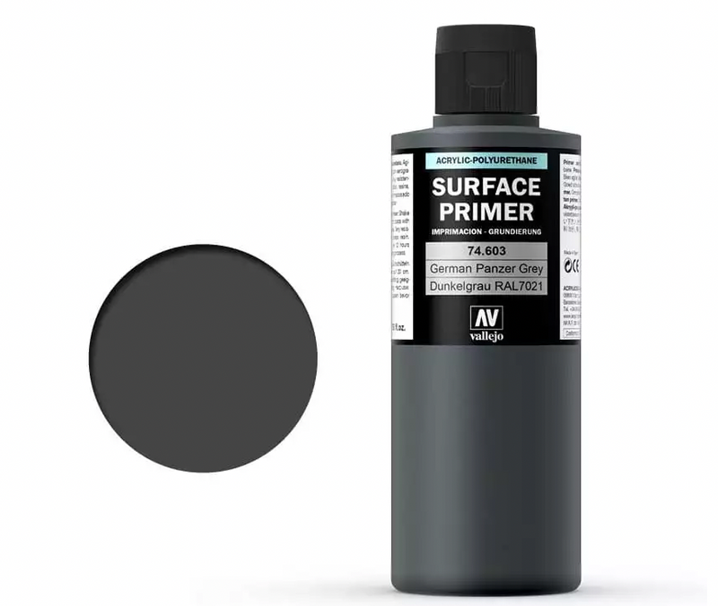 Vallejo Surface Primer German Panzer Grey 200ml