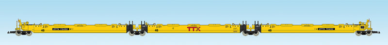 Intermodal Containerwagen 3er Units TTX (ohne Container)