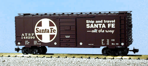 40 ft. Steel Box Car Santa Fe