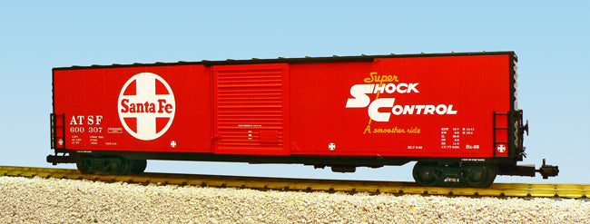 60 ft. Steel Box Car Santa Fe Single Door