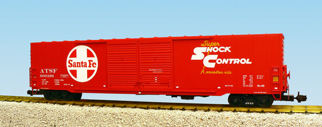 60 ft. Steel Box Car Santa Fe Double Door