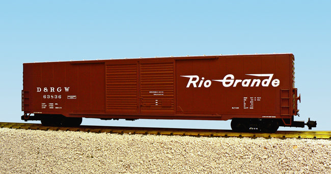 60 ft. Steel Box Car Rio Grande Double Door