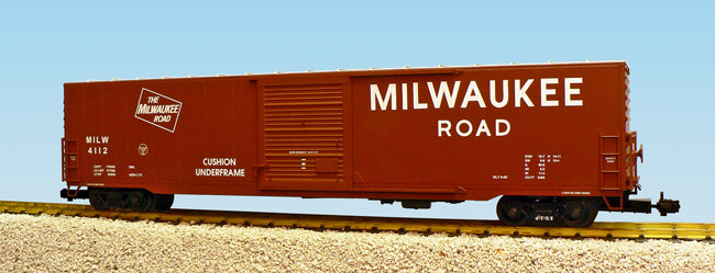 60 ft. Steel Box Car Milwaukee Road Single Door